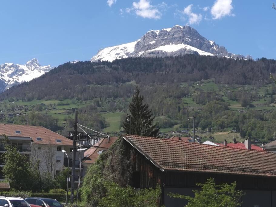 Super Appartement Cocooning Vu Mont Blanc Sallanches Exteriör bild